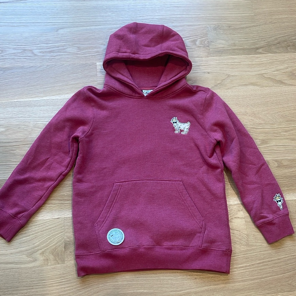Goat youth X-Large hoodie reddish pinkish color excellent condition